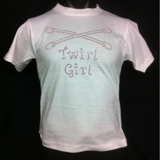 Twirl Girl T Rhinestone/stud T Shirt